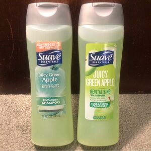 X2 Suave Naturals Juicy Green Apple Revitalizing Shampoo with Vitamin E, 15oz